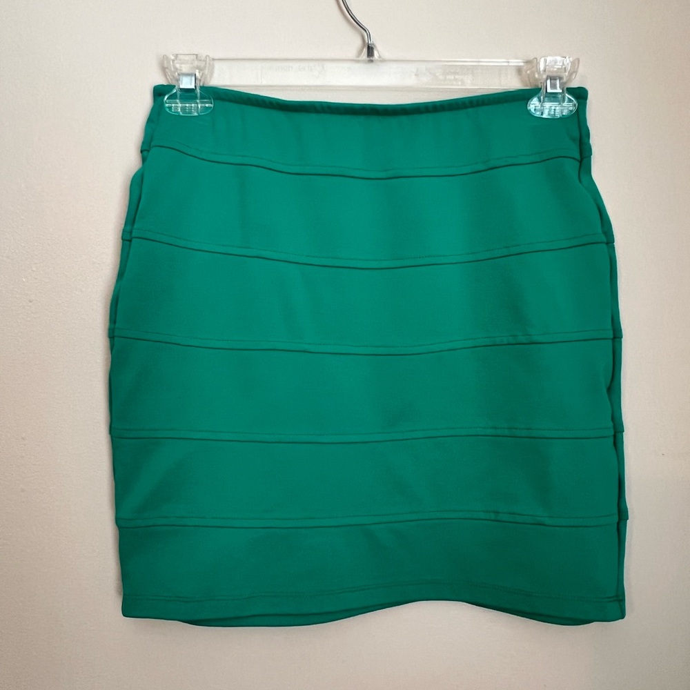 Emerald Green Mini Skirt Juniors Large